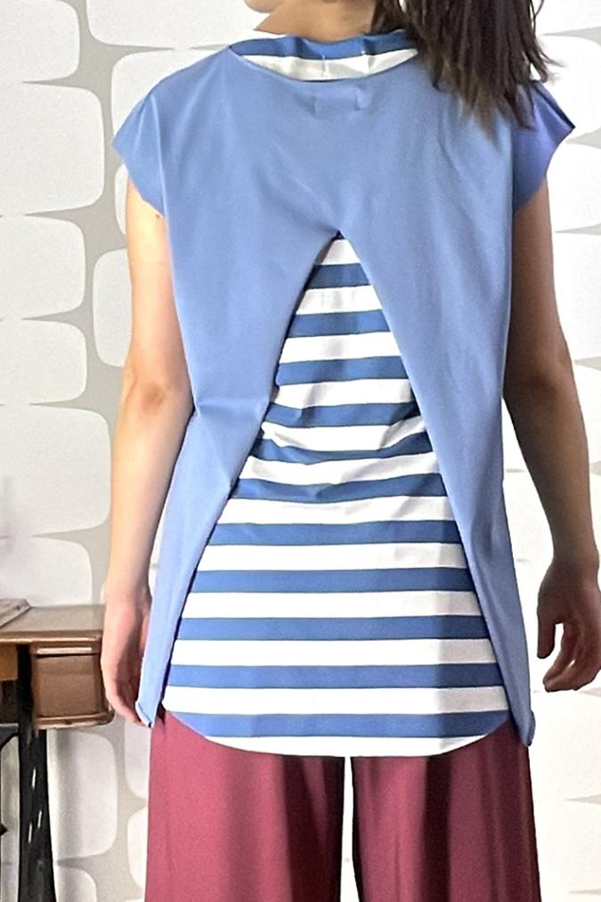 Maglia Avaler sartoriale denim schiena