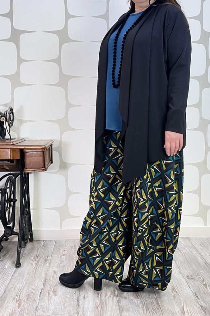 cardigan jill nero curvy fabbrica di giuggiole abbigliamento femminile online e roma