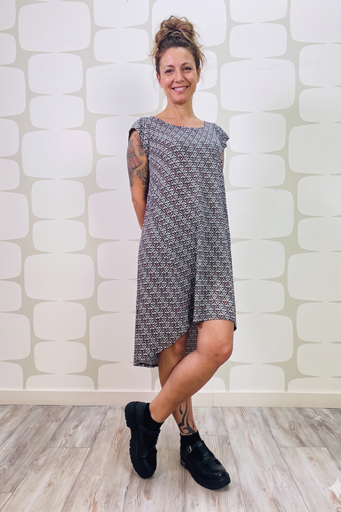 Abito Madame Wing sartoriale regular e curvy