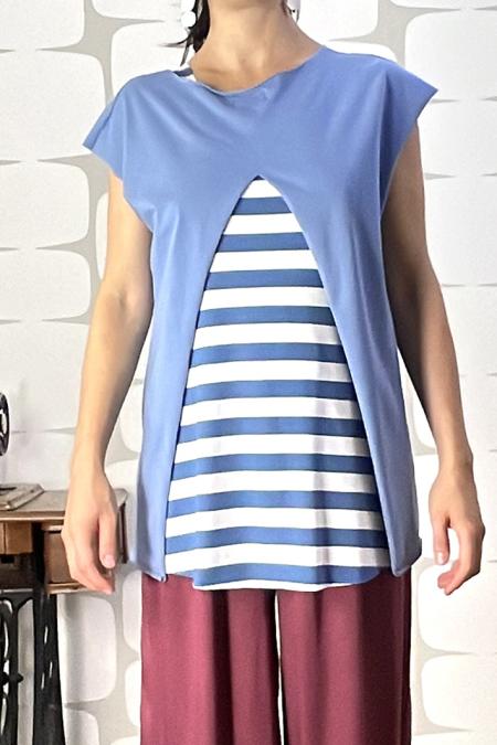 Maglia Avaler sartoriale denim rovescio