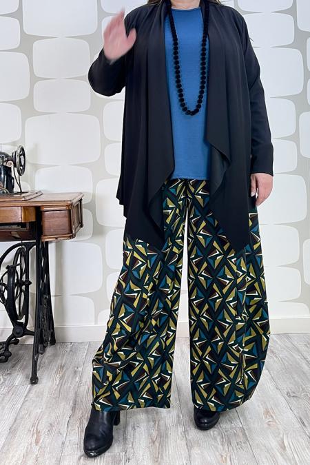 cardigan jill nero curvy fabbrica di giuggiole abbigliamento femminile online e roma