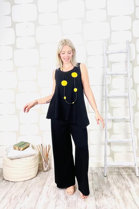outfit completo summer sartoriale nero