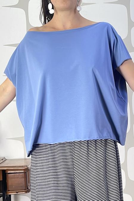 Maglia nora hug sartoriale denim, dettaglio